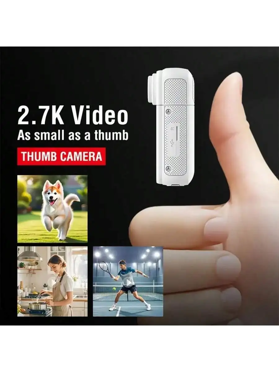 Mini Small Camera Hanging Neck Thumb Camera Magnetic Action Camera 180 Degree Rotating Flap Pocket Pants Camera
Mini Small Camera Hanging Neck Thumb Camera Magnetic Action Camera 180 Degree Rotating Flap Pocket Pants Camera