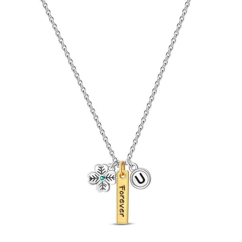 Lucky Clover Necklace 925 Sterling Silver Golden Forever Classic Simple Adjustable Necklace for Women Girl Fashion Jewelry Gifts
Lucky Clover Necklace 925 Sterling Silver Golden Forever Classic Simple Adjustable Necklace for Women Girl Fashion Jewelry Gifts