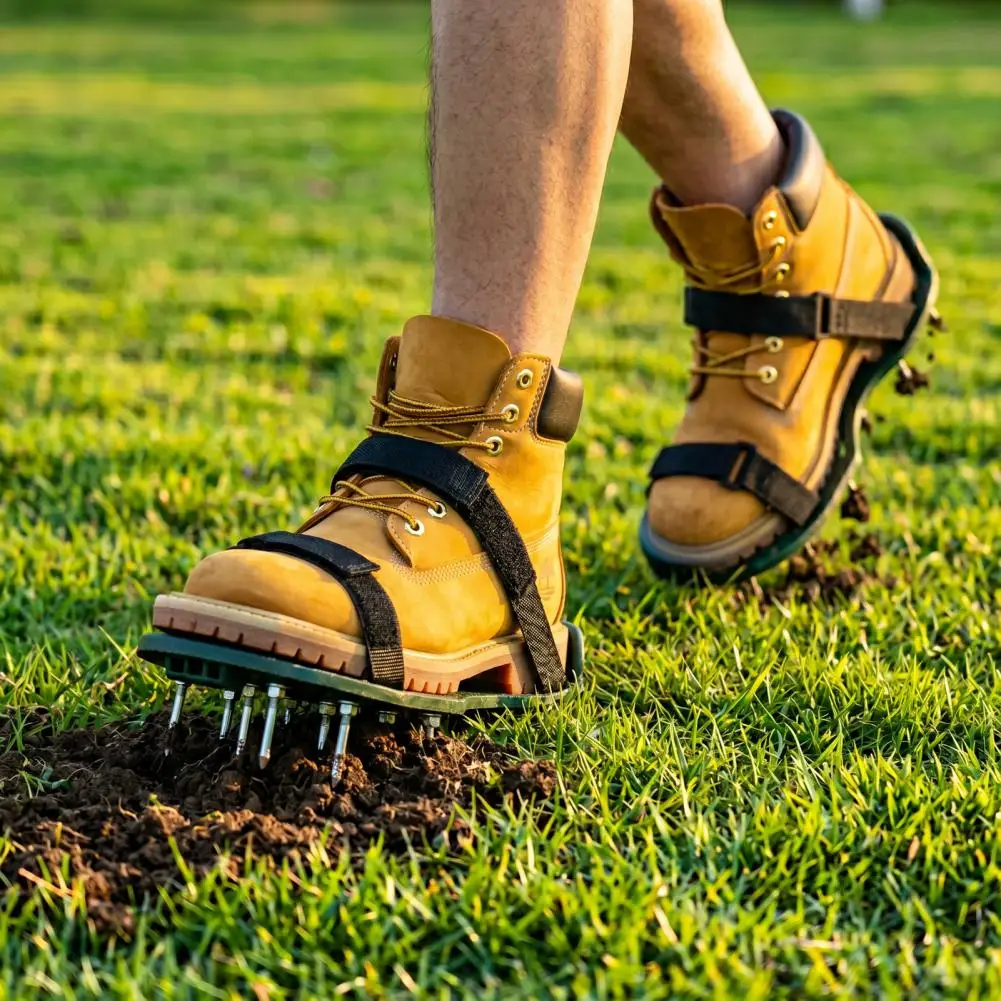 DIY Lawn Aerator Kit 1 Pair Lawn Aerator Shoes Grass Aerator Shoes with Stainless Steel Spikes Soil AeratorTool for Yard Soil Lo
DIY Lawn Aerator Kit 1 Pair Lawn Aerator Shoes Grass Aerator Shoes with Stainless Steel Spikes Soil AeratorTool for Yard Soil Lo
