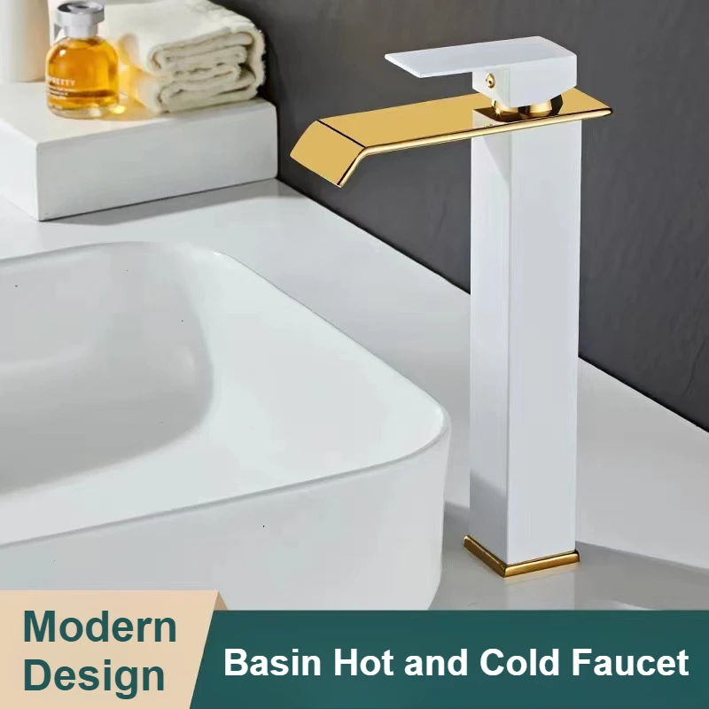 Single Handle Basin Faucet Bathroom Waterfall Tap Bathroom Faucets Household Toilet Mixer Tap Hot and Cold Sink Faucet
Single Handle Basin Faucet Bathroom Waterfall Tap Bathroom Faucets Household Toilet Mixer Tap Hot and Cold Sink Faucet