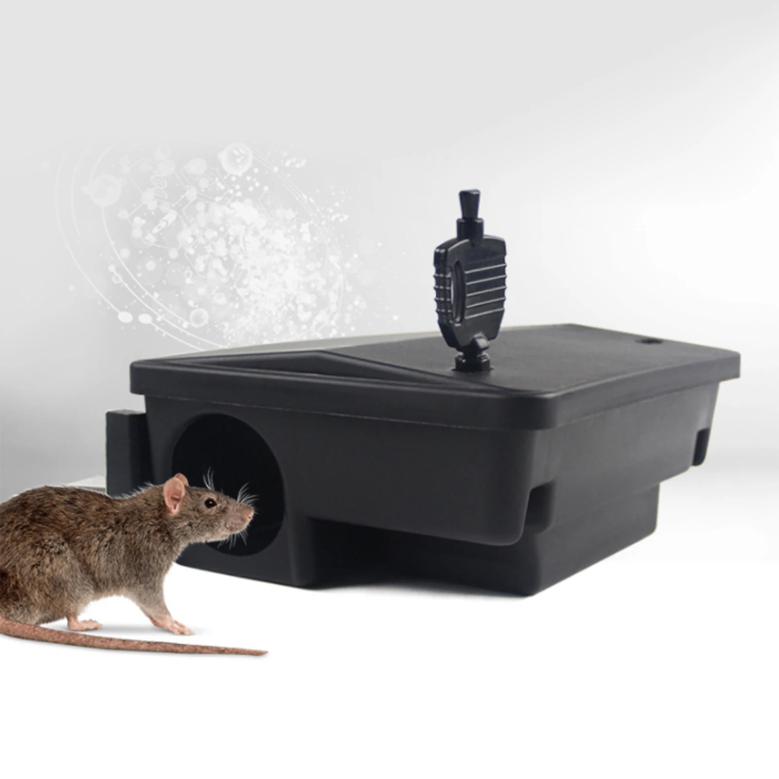 Reusable PP Rat Bait Station Trap Box with Key Tamper Proof Cage House Secure Bait Block House Supermarkets Courtyards Black
Reusable PP Rat Bait Station Trap Box with Key Tamper Proof Cage House Secure Bait Block House Supermarkets Courtyards Black