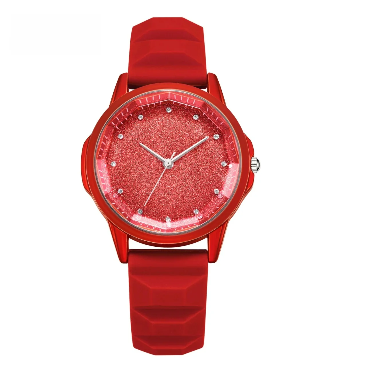 Fashion Women Quartz Wristwatch Red Shiny Dial Stylish Silicone Strap Casual Ladies Watch Bracelet for Daily Wear Gift
Fashion Women Quartz Wristwatch Red Shiny Dial Stylish Silicone Strap Casual Ladies Watch Bracelet for Daily Wear Gift