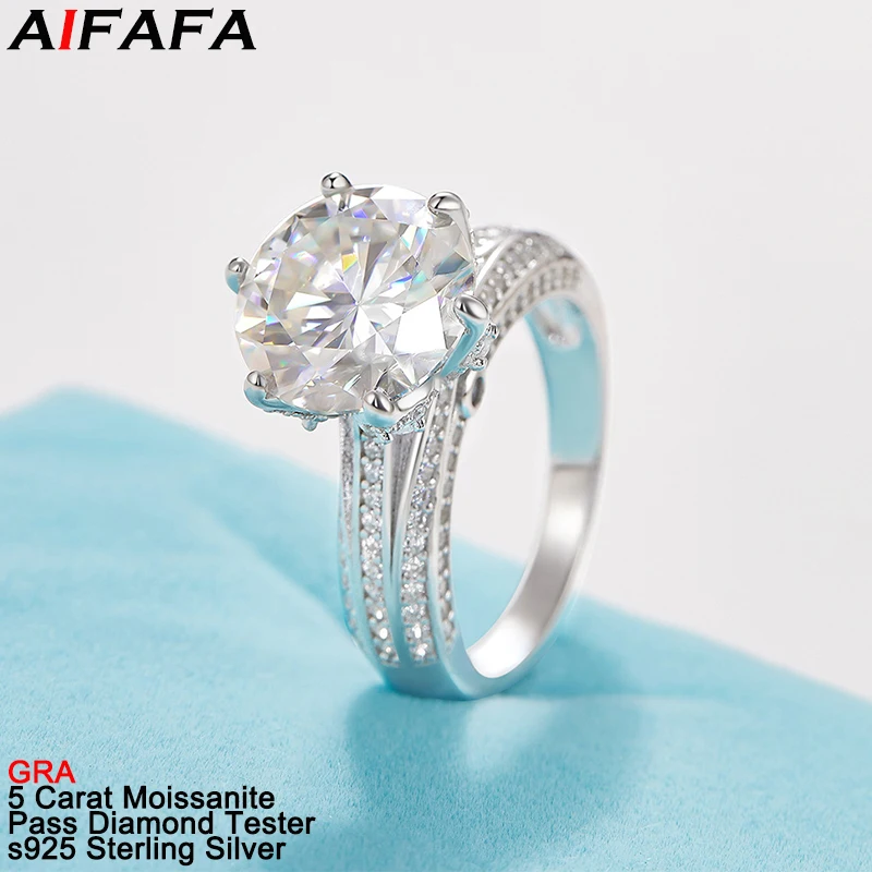 5 Carat Moissanite Lab Diamond Women Rings Shiny s925 Silver Moissanita Proposal Wedding Finger Ring Fine Jewelry GRA
5 Carat Moissanite Lab Diamond Women Rings Shiny s925 Silver Moissanita Proposal Wedding Finger Ring Fine Jewelry GRA