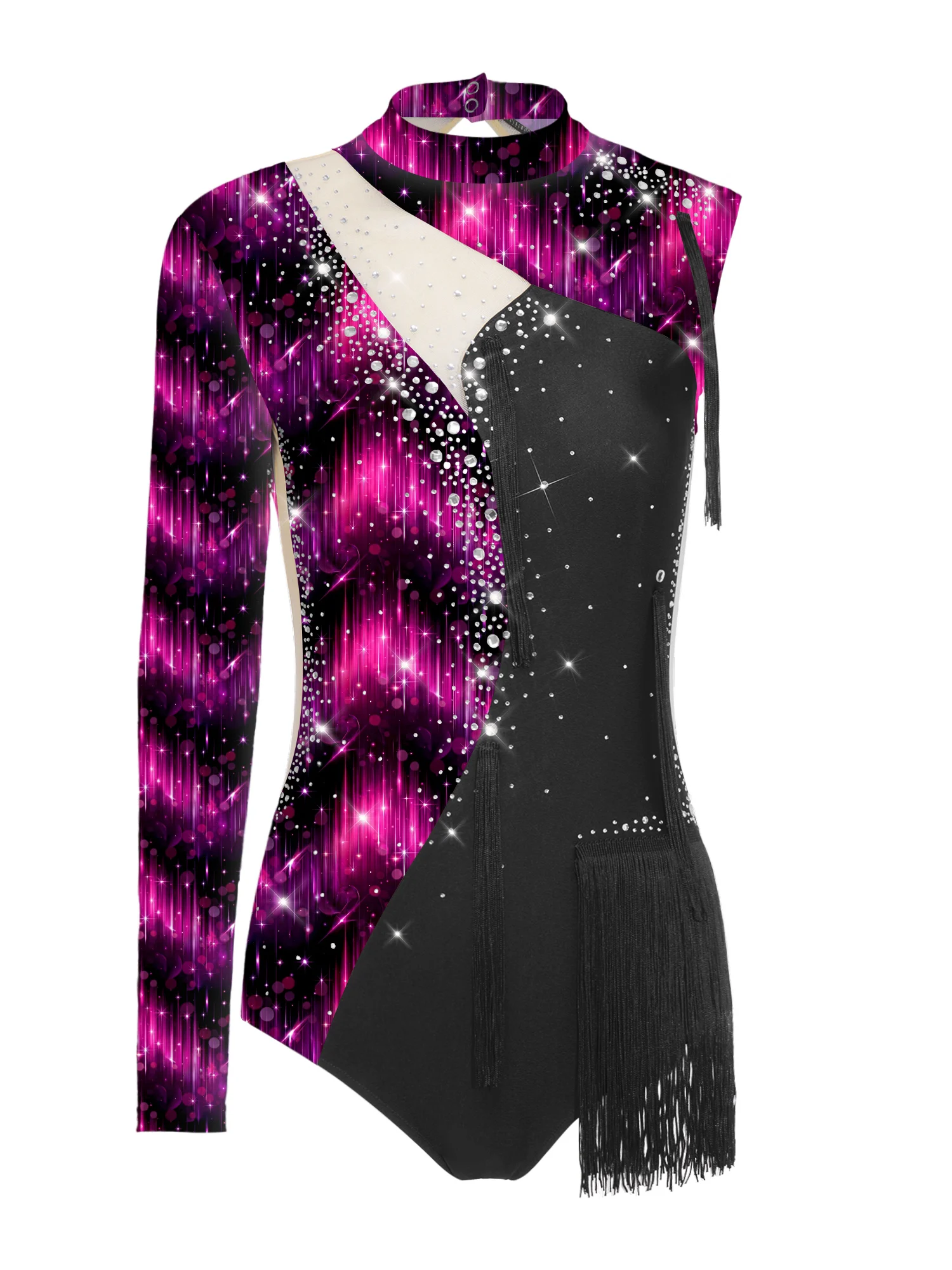Women Ballerina Costume Gymnastics Dance Bodysuit Rhinestones Tassel Sparkly Breathable for Stage Figure Latin Performance
Women Ballerina Costume Gymnastics Dance Bodysuit Rhinestones Tassel Sparkly Breathable for Stage Figure Latin Performance