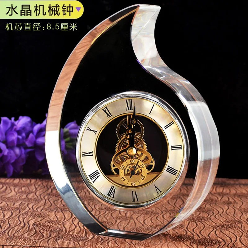 Creative Europe Crystal Desktop Clock Home Office Decoration Business Gifts Souvenir Crafts Table Watch Desk Clock Vintage Clock
Creative Europe Crystal Desktop Clock Home Office Decoration Business Gifts Souvenir Crafts Table Watch Desk Clock Vintage Clock
