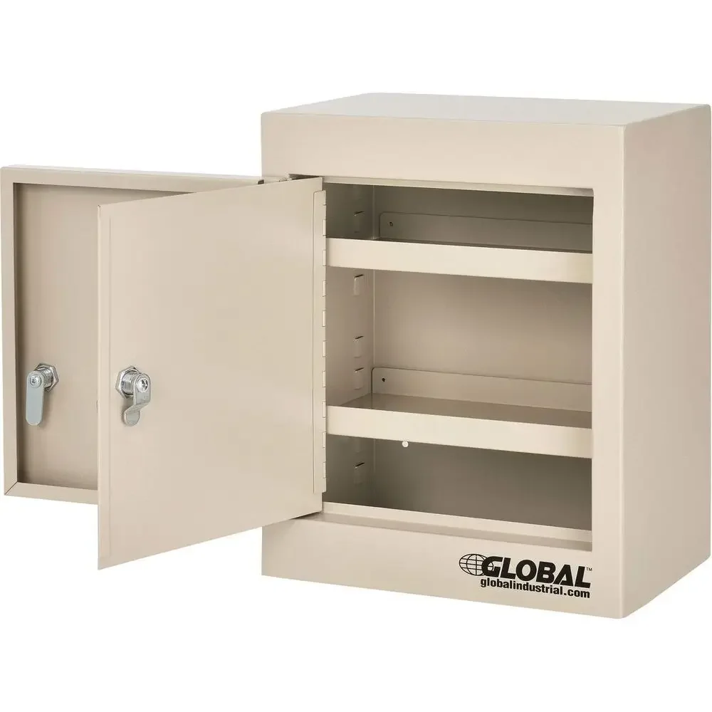 Compact Dual-Lock Narcotics Cabinet, 12W x 8D x 15H, Beige, Ideal for Medical Offices, Patient Rooms, and Labs
Compact Dual-Lock Narcotics Cabinet, 12W x 8D x 15H, Beige, Ideal for Medical Offices, Patient Rooms, and Labs