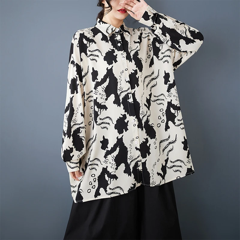 SuperAen 2025 Spring and Autumn New Loose Fashion Print Mid-length Slimming Shirt Dress Lantern Sleeve Casual Shirts
SuperAen 2025 Spring and Autumn New Loose Fashion Print Mid-length Slimming Shirt Dress Lantern Sleeve Casual Shirts