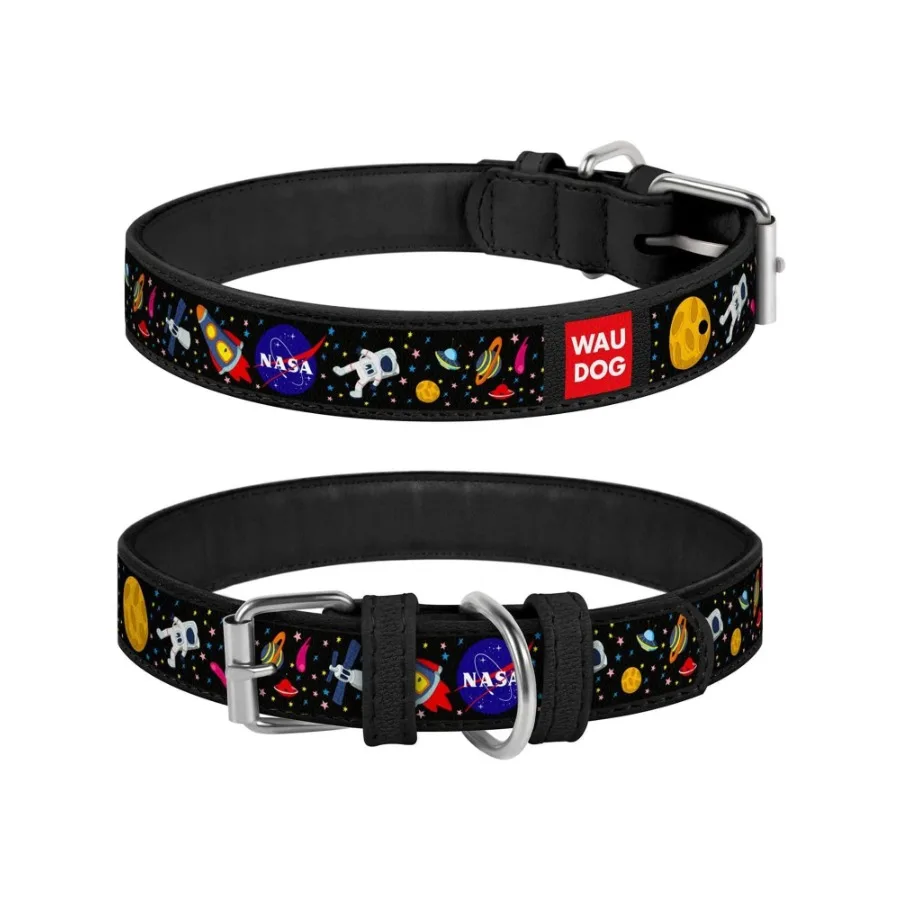 Leather Dog Collar with NASA Design Dog Collars for Medium Dogs Small Dogs 811 inch Neck x 0.5 inch Wide Heavy Duty Dog Collars
Leather Dog Collar with NASA Design Dog Collars for Medium Dogs Small Dogs 811 inch Neck x 0.5 inch Wide Heavy Duty Dog Collars