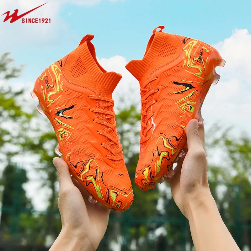 Футбольные бутсы Double Star, мужские футбольные бутсы с противоскользящей подошвой FG, подходят для натуральных и искусственных газонов.
Футбольные бутсы Double Star, мужские футбольные бутсы с противоскользящей подошвой FG, подходят для натуральных и искусственных газонов.