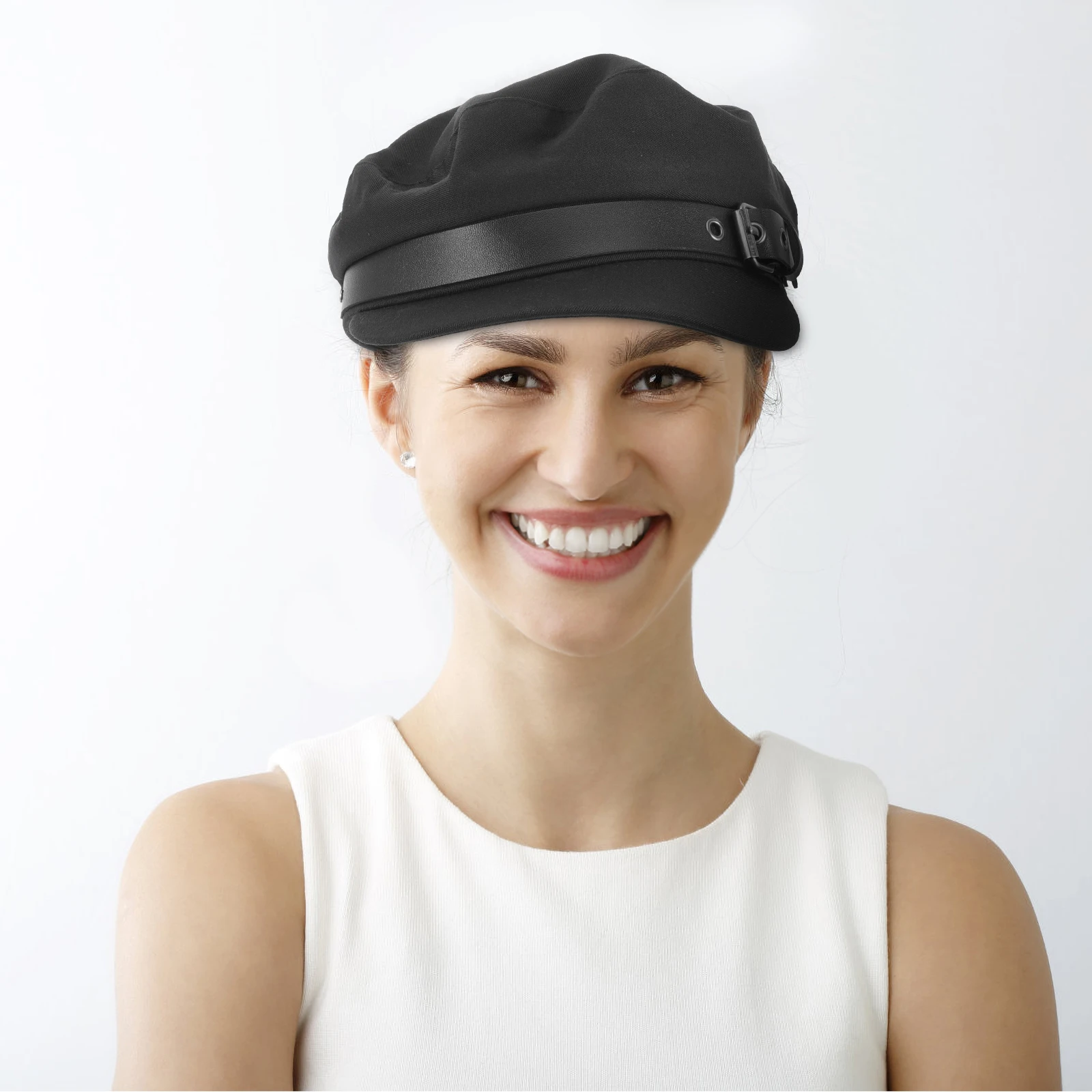 Women Beret Buckle Stylish Lady Hat All-Match Fashion Casual Peaked Caps Cotton Beret Women Hat Peaked Caps
Women Beret Buckle Stylish Lady Hat All-Match Fashion Casual Peaked Caps Cotton Beret Women Hat Peaked Caps