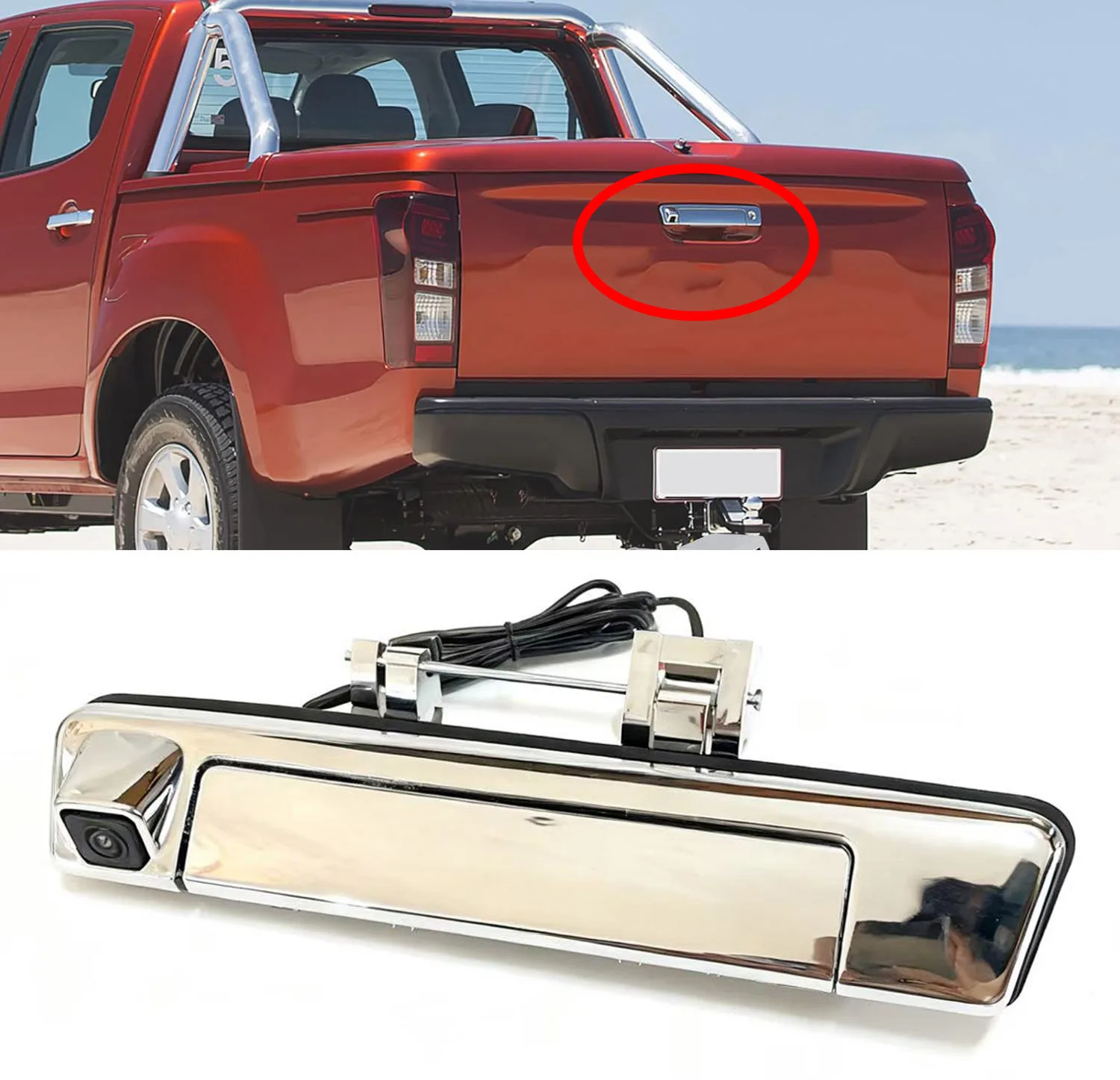 Rear View Camera Trunk Handle Camera For ISUZU D-MAX 2017~2022 w/ Aftermarket Display For ISUZU D-MAX RCA Rear Camera
Rear View Camera Trunk Handle Camera For ISUZU D-MAX 2017~2022 w/ Aftermarket Display For ISUZU D-MAX RCA Rear Camera