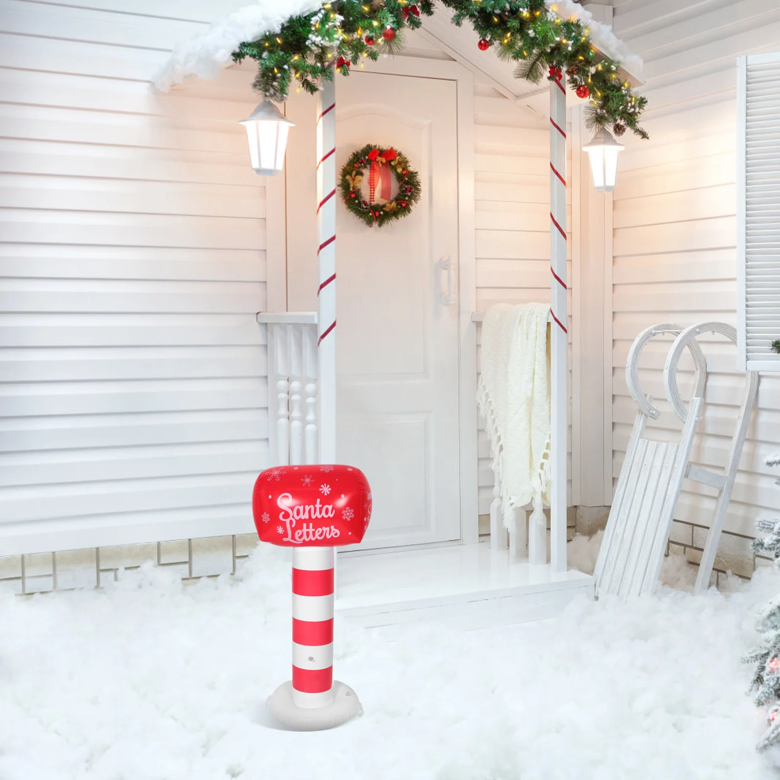 42 Inch Christmas Inflatable Santa Mailbox Outdoor Holiday Yard Decoration Standing Blow Up Letters to Santa Festive Mailbox
42 Inch Christmas Inflatable Santa Mailbox Outdoor Holiday Yard Decoration Standing Blow Up Letters to Santa Festive Mailbox