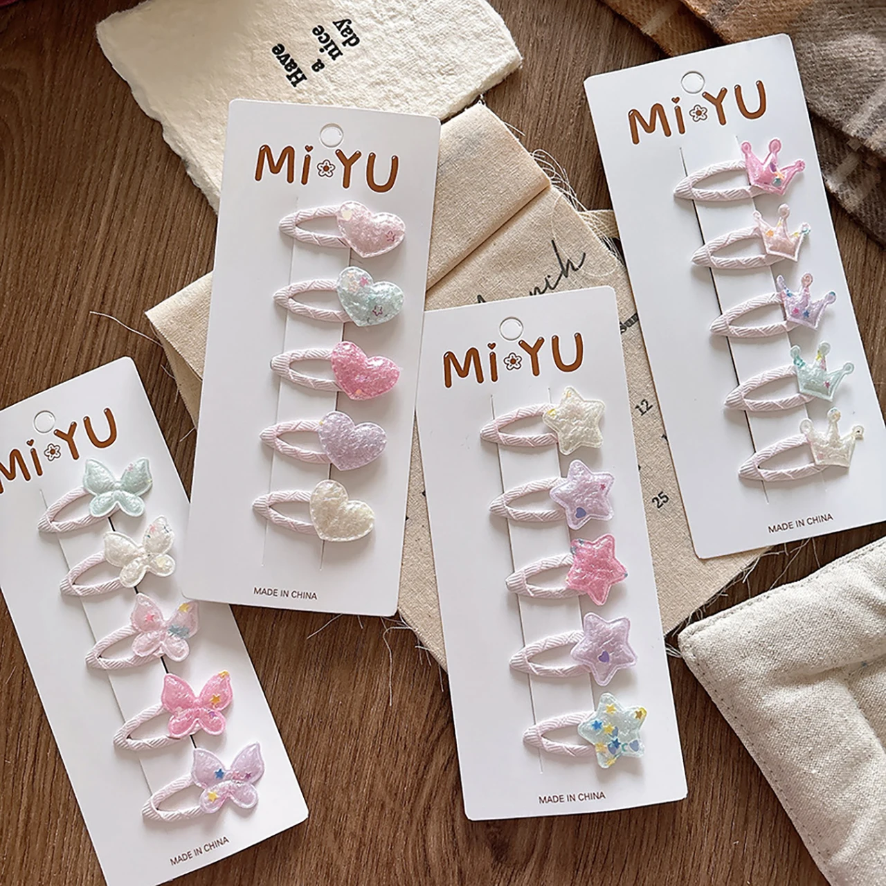 5pcs Cute Girls Small Hair Clips with Openwork Bangs Glitter Hearts Stars Butterfly Crown Baby Hairpins Kids Barrettes Headwear
5pcs Cute Girls Small Hair Clips with Openwork Bangs Glitter Hearts Stars Butterfly Crown Baby Hairpins Kids Barrettes Headwear