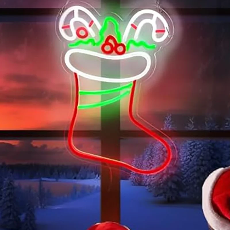 Merry Christmas Stocking LED Neon Sign for Holiday Decor Living Room Wall Decor Home Bar Cafe Business Sign Christmas Tree Party
Merry Christmas Stocking LED Neon Sign for Holiday Decor Living Room Wall Decor Home Bar Cafe Business Sign Christmas Tree Party