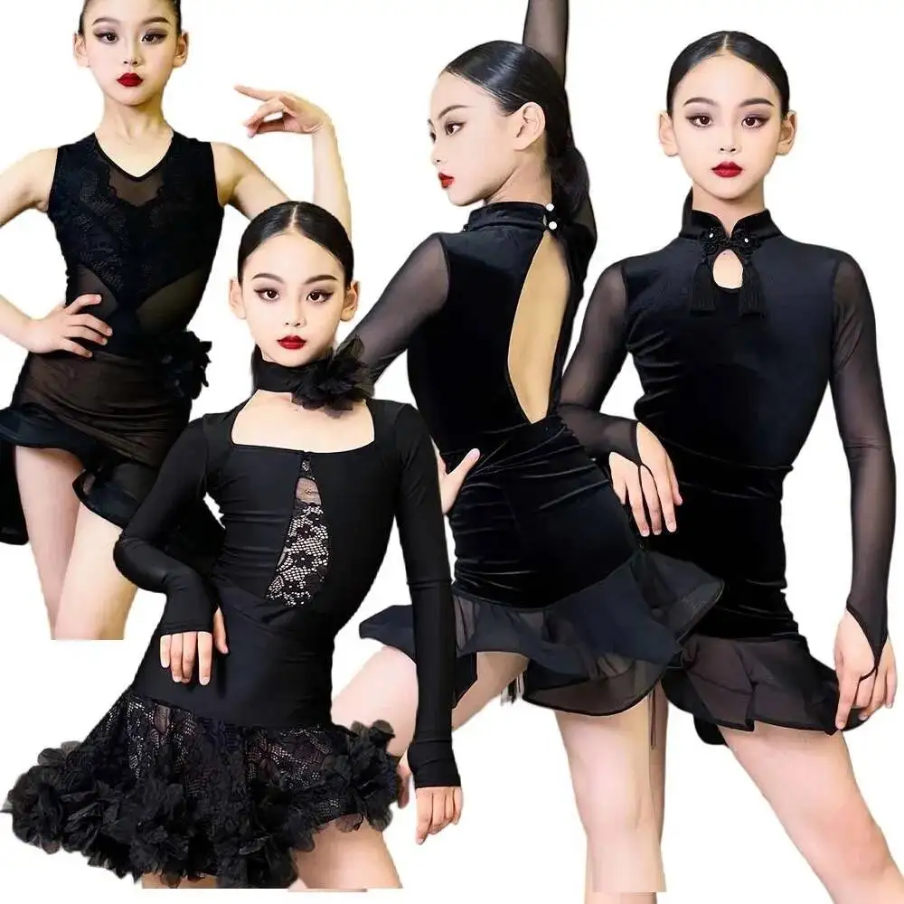 backless mesh Lace ballroom latin dress girl american dance rumba cha cha samba tango costume competition practice wear kids
backless mesh Lace ballroom latin dress girl american dance rumba cha cha samba tango costume competition practice wear kids