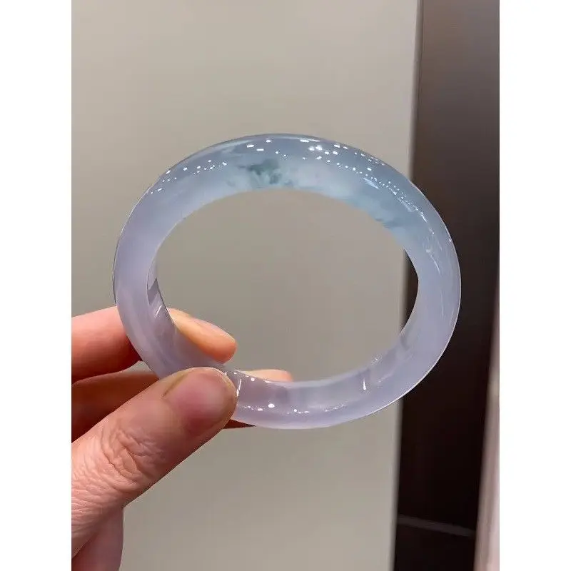 Ice Kind Floating Blue Flower Positive Circle Jadeite Bracelet Women's Natural Myanmar Old Pit Glass Kind Ice Floating
Ice Kind Floating Blue Flower Positive Circle Jadeite Bracelet Women's Natural Myanmar Old Pit Glass Kind Ice Floating
