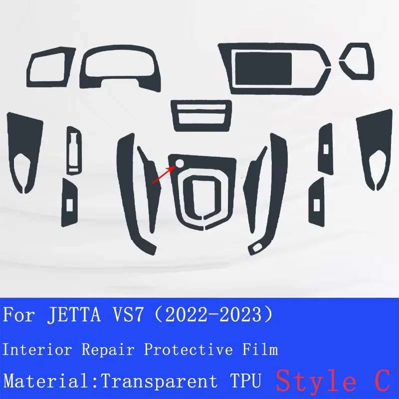 Anti-scratch Repair Car Stickers For VW JETTA VS7 (2022-2023) Car Interior Center Console Transparent TPU Protective Film
Anti-scratch Repair Car Stickers For VW JETTA VS7 (2022-2023) Car Interior Center Console Transparent TPU Protective Film