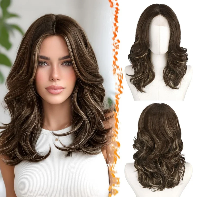 Short Wavy Highlight Wig,Shoulder Length Balayage Blonde with Curtain Bangs,Synthetic for Women Daily Party
Short Wavy Highlight Wig,Shoulder Length Balayage Blonde with Curtain Bangs,Synthetic for Women Daily Party