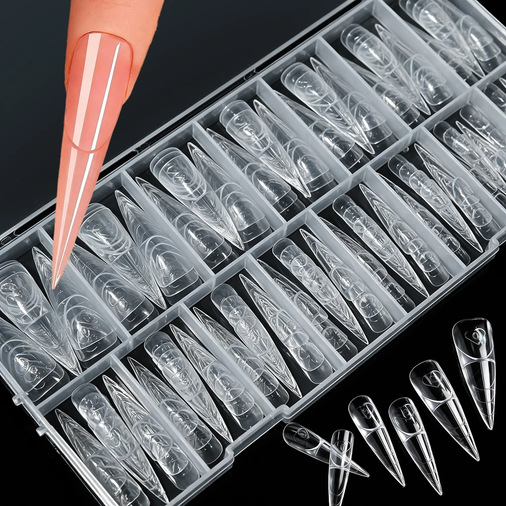 150Pcs Stiletto Square Space French Nail Dual Forms 15 Sizes Reusable Nail Extension Molds with Stair Line Acrylic French Nails#
150Pcs Stiletto Square Space French Nail Dual Forms 15 Sizes Reusable Nail Extension Molds with Stair Line Acrylic French Nails#
