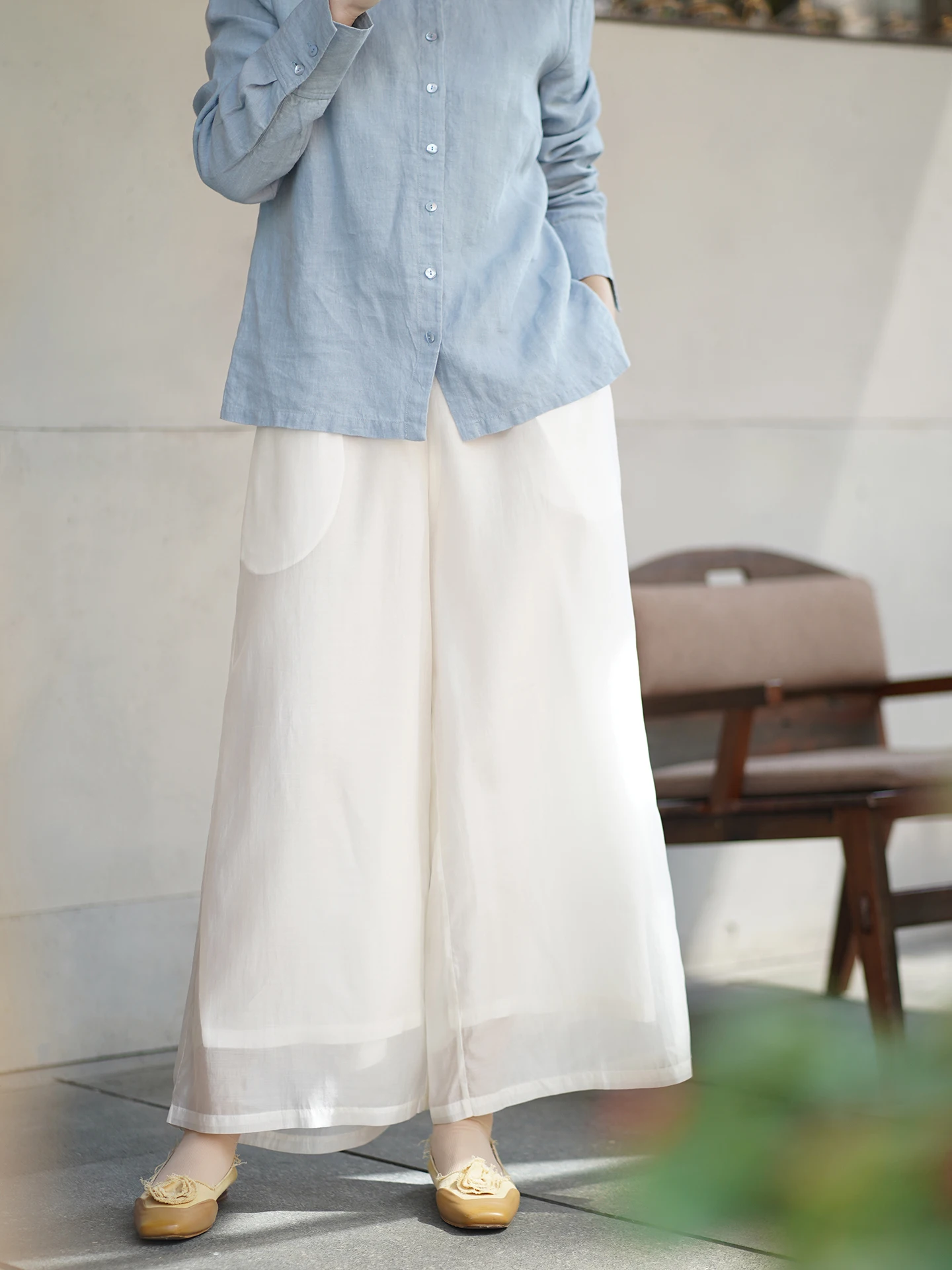 New Chinese Style Wide Leg Pants Straight Cut Loose Fit Women's Casual Trousers Spring Summer Meat Covering Long Pants
New Chinese Style Wide Leg Pants Straight Cut Loose Fit Women's Casual Trousers Spring Summer Meat Covering Long Pants