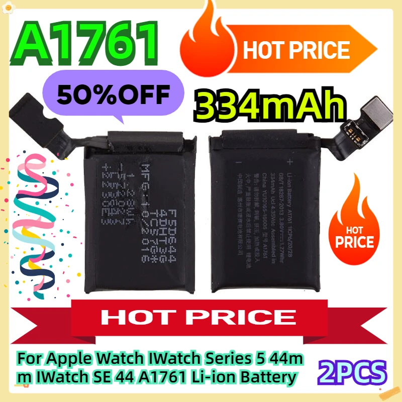 For Apple Watch IWatch Series 5 44mm IWatch SE 44 A1761 Li-ion Battery 2pcs
For Apple Watch IWatch Series 5 44mm IWatch SE 44 A1761 Li-ion Battery 2pcs