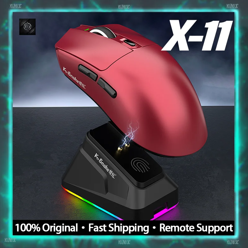 K-Snake X11 Pro Wireless Gaming Lightweight Design 1kHz Polling Rate RGB Charging Base Deathadder Clone Adjustable 12000DPI
K-Snake X11 Pro Wireless Gaming Lightweight Design 1kHz Polling Rate RGB Charging Base Deathadder Clone Adjustable 12000DPI