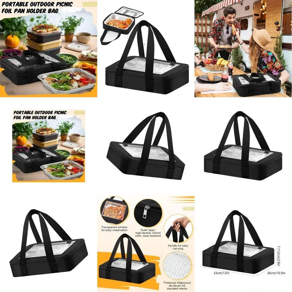 31BE Insulated Portable Leakproof Dish Container Foil Pan Carriers Leakproof Thermal Bag Folding Transport Bag Enduring
31BE Insulated Portable Leakproof Dish Container Foil Pan Carriers Leakproof Thermal Bag Folding Transport Bag Enduring