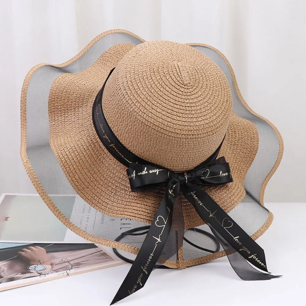 Sweet UV Protection Bow Straw Hat Weave Ribbon Sun Protection Cap Boho Sunscreen Outdoor Visor Cap Spring
Sweet UV Protection Bow Straw Hat Weave Ribbon Sun Protection Cap Boho Sunscreen Outdoor Visor Cap Spring