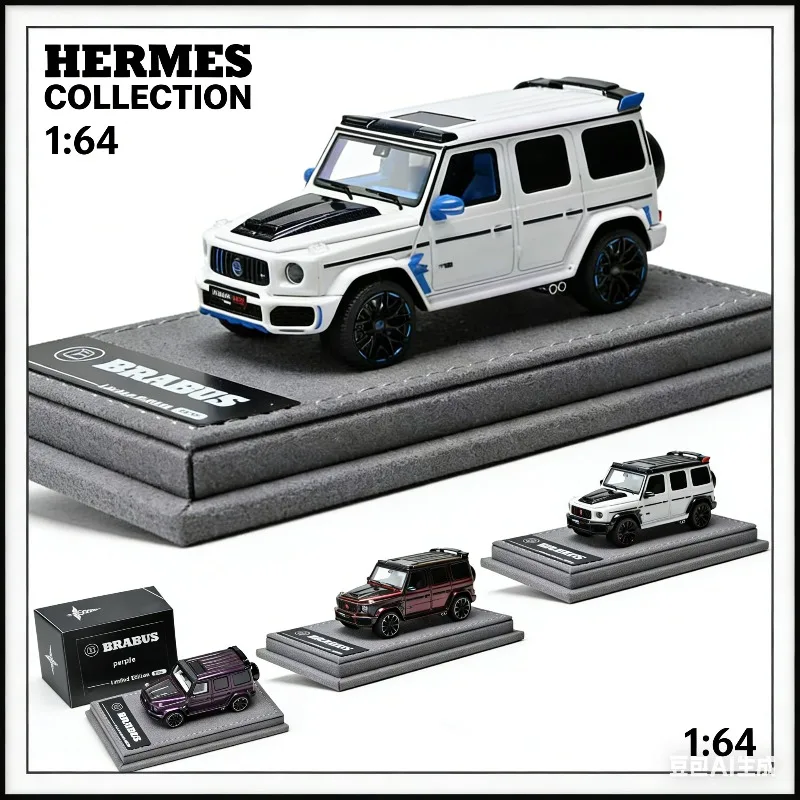 HERMES COLLECTION 1:64 Brabus 800 Cast-Resin Static Model of a Car, Boys' Holiday Gift Toy, Adult Collection Decoration Item.
HERMES COLLECTION 1:64 Brabus 800 Cast-Resin Static Model of a Car, Boys' Holiday Gift Toy, Adult Collection Decoration Item.