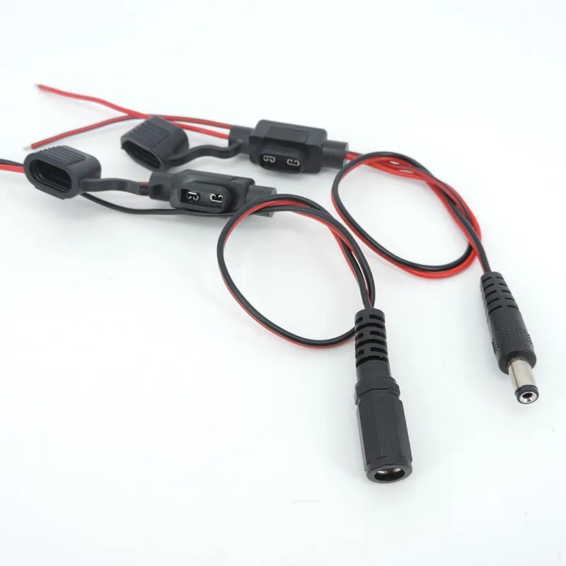 20awg 5A Fuse Block To Open End Flexible Wire DC Power Pigtail Cable DC 5.5x2.1 Male female Plug With Fuse Seat Waterproof
20awg 5A Fuse Block To Open End Flexible Wire DC Power Pigtail Cable DC 5.5x2.1 Male female Plug With Fuse Seat Waterproof