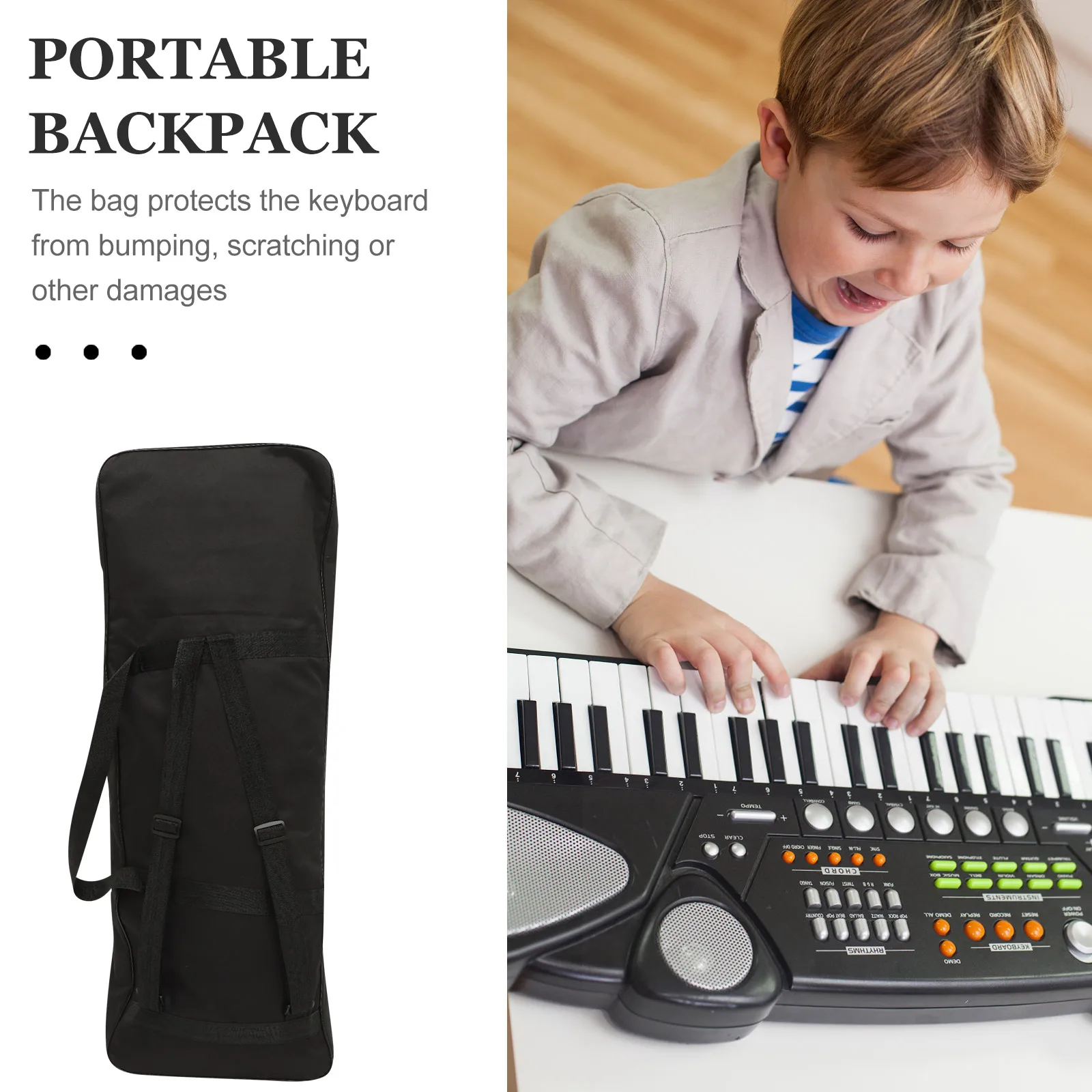 Keyboard Bag Electronic Cover Knapsack for Organ Electric Piano Backpack Keyboards Carrying Case Zipper
Keyboard Bag Electronic Cover Knapsack for Organ Electric Piano Backpack Keyboards Carrying Case Zipper