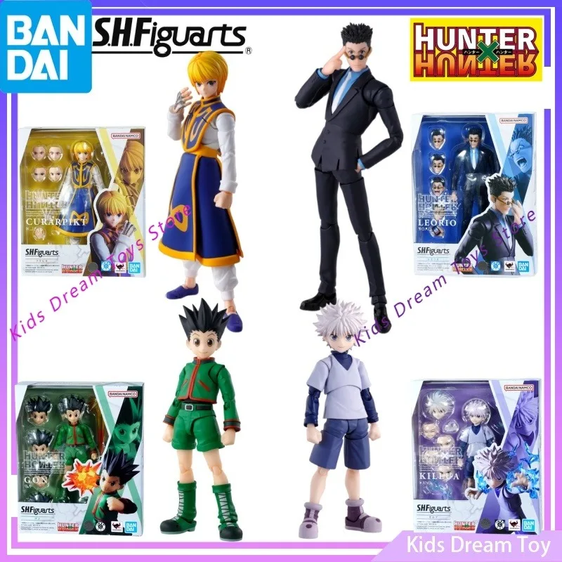 Bandai inStock Original S.H.Figuarts HUNTER×HUNTER Anime CURARPIKT&GON&KILLUA&LEORIO Action Figures Toys Gfits Collectible Model
Bandai inStock Original S.H.Figuarts HUNTER×HUNTER Anime CURARPIKT&GON&KILLUA&LEORIO Action Figures Toys Gfits Collectible Model
