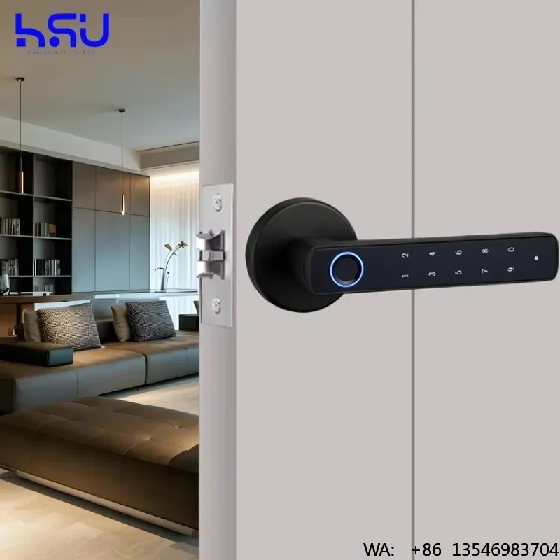 Electric Intelligent Home Apartment Multi-function Unlocking Wireless Electronic Smart Password Door Lock With App
Electric Intelligent Home Apartment Multi-function Unlocking Wireless Electronic Smart Password Door Lock With App