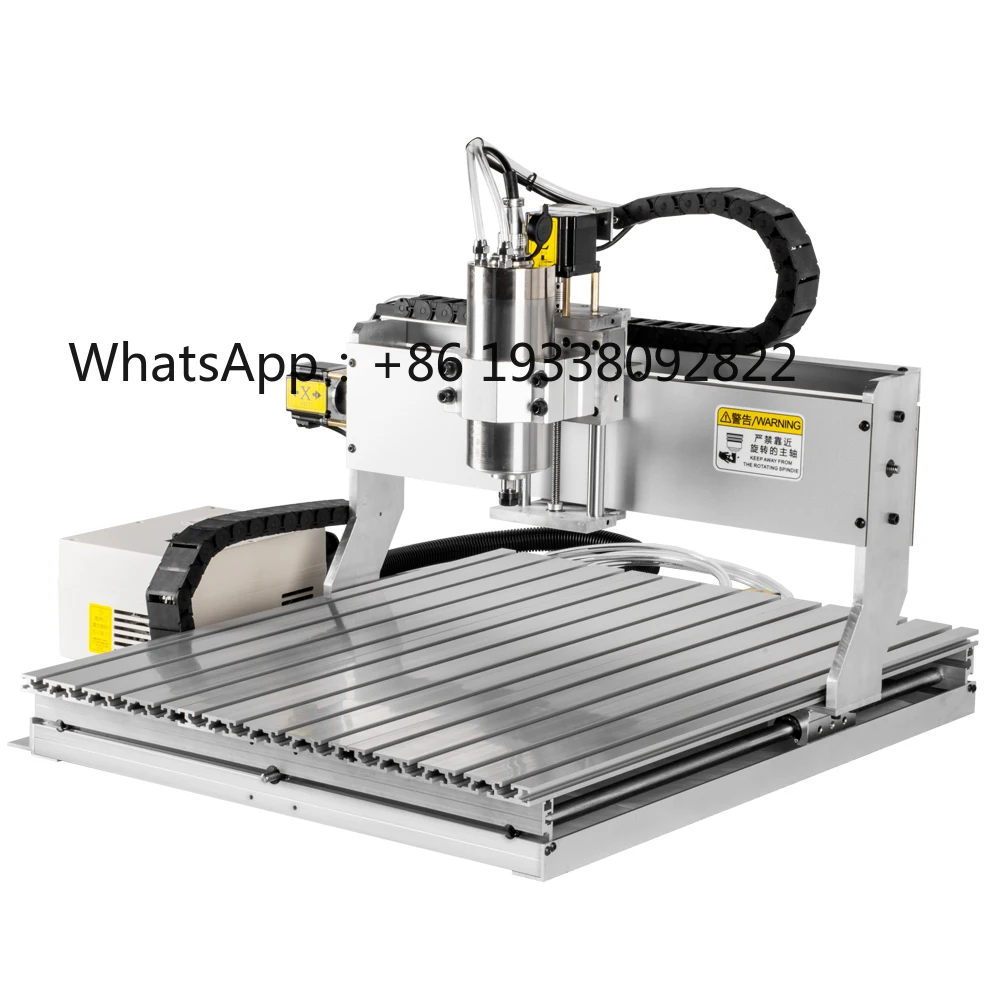 2026-Cast Iron Frame Hobby Mini Desktop Table Cnc Aluminum Router Kit 6040 3 Axis 4Axis Spindle Engraving Machine