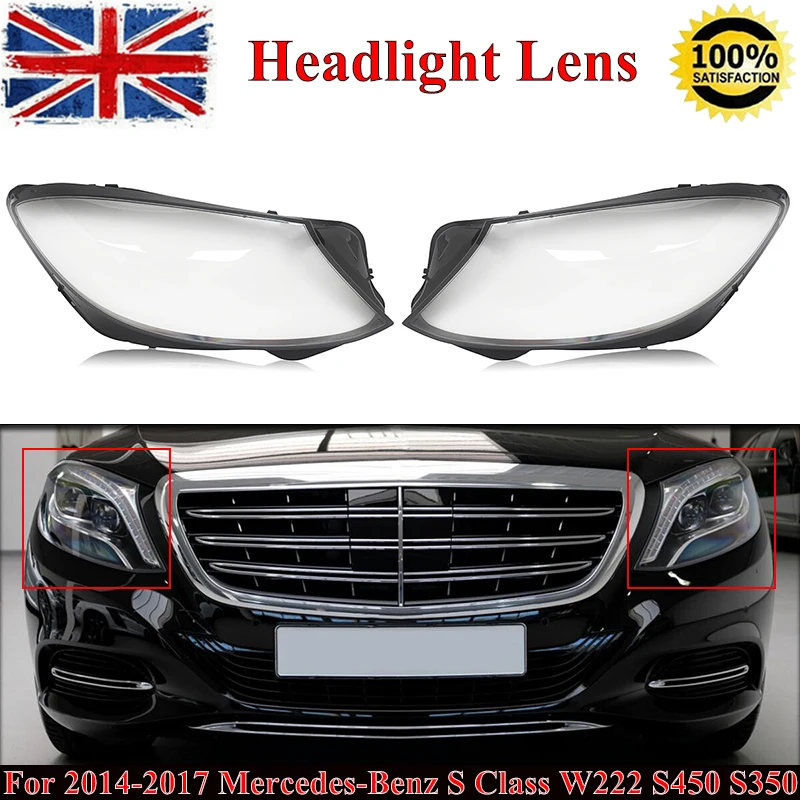 SAIQINGSP 2pcs Headlight Cover Lens Shell For Mercedes-Benz W222 S-Class 2014-2017 Car Accessories Tools
SAIQINGSP 2pcs Headlight Cover Lens Shell For Mercedes-Benz W222 S-Class 2014-2017 Car Accessories Tools