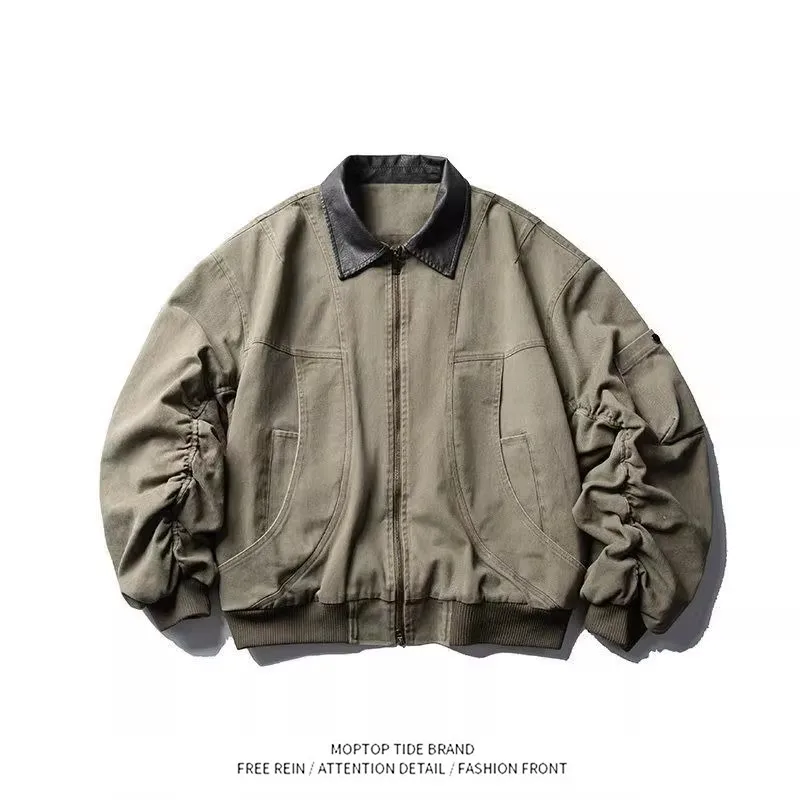 Washed Detroit Jacket 2026 New American Retro Style Loose Fit Unisex Cleanfit Outerwear Polyester Long Sleeve Standard Fit
Washed Detroit Jacket 2026 New American Retro Style Loose Fit Unisex Cleanfit Outerwear Polyester Long Sleeve Standard Fit