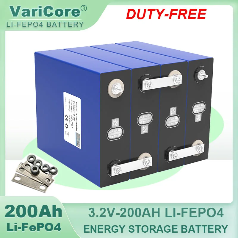 Grade A 3.2V 200Ah LiFePO4 Battery 3.2v Lithium iron phosphate batteries For RV Campers Golf Cart Off-Road Solar Wind TAX FREE
Grade A 3.2V 200Ah LiFePO4 Battery 3.2v Lithium iron phosphate batteries For RV Campers Golf Cart Off-Road Solar Wind TAX FREE