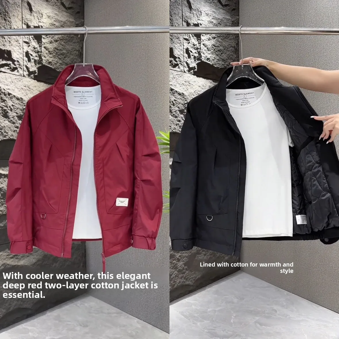 Men's Winter Thiened Cotton Jaet Loose Fit Simple Sle Faionable Workwear Pure Color Stand Collar Outerwear Coat
Men's Winter Thiened Cotton Jaet Loose Fit Simple Sle Faionable Workwear Pure Color Stand Collar Outerwear Coat