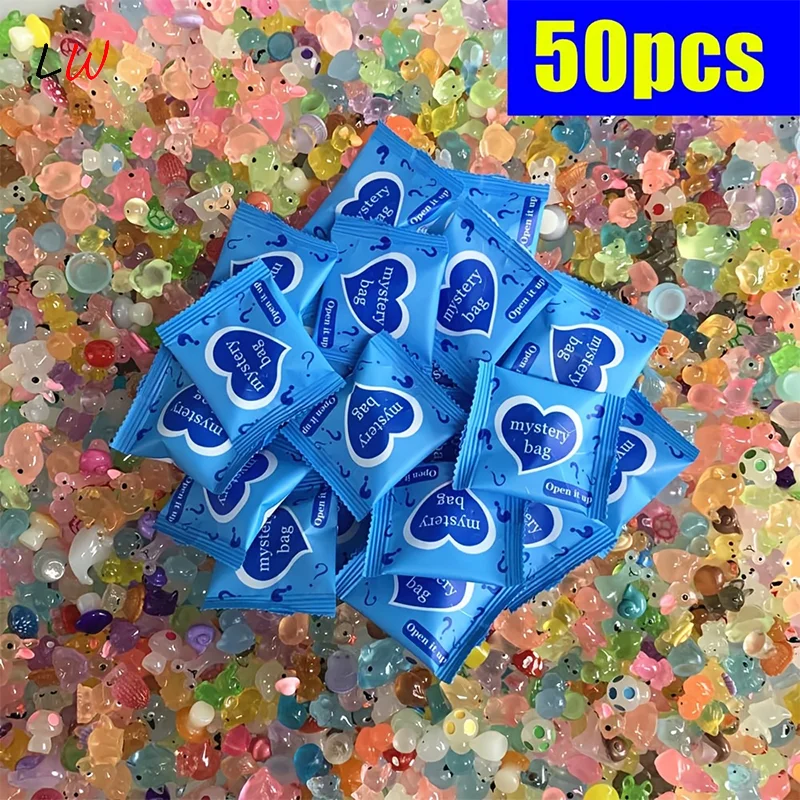 25/50pcs Glow In The Dark Mini Resin Animals & Mushroom Blind Bags Fairy Garden Decor Micro Landscape Birthday Gift
25/50pcs Glow In The Dark Mini Resin Animals & Mushroom Blind Bags Fairy Garden Decor Micro Landscape Birthday Gift