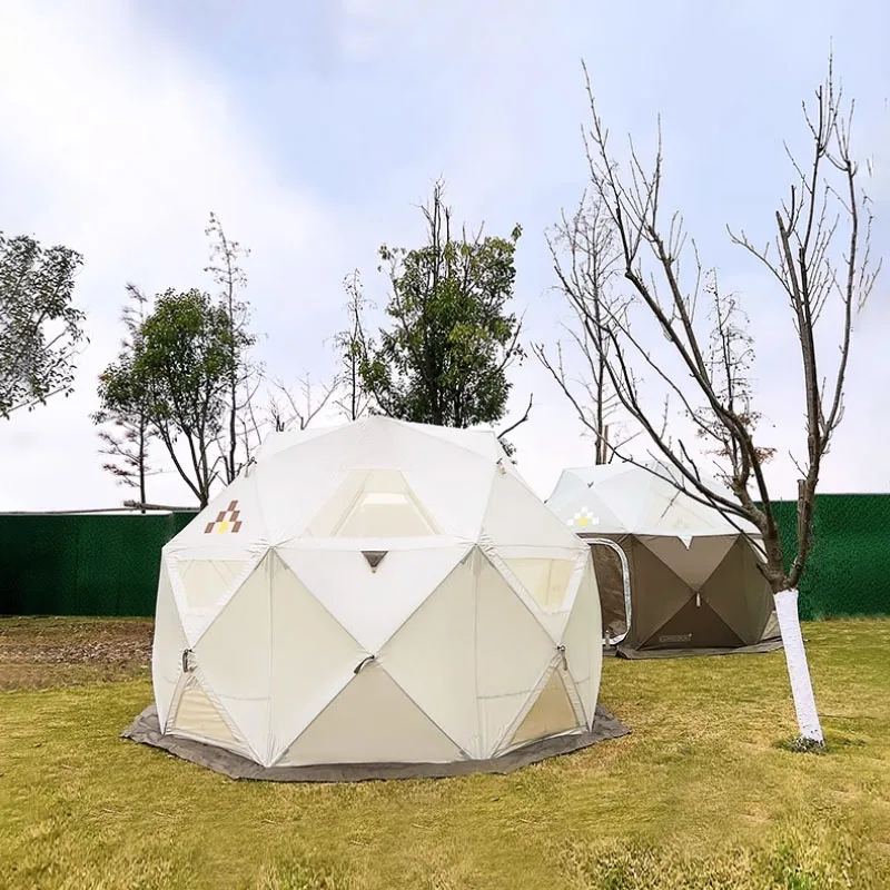 Outdoor Portable Sun Shelter Spherical Large Thickened Shelter Folding Camping Tents Lightweight Travel Tent Camping Equipment
Outdoor Portable Sun Shelter Spherical Large Thickened Shelter Folding Camping Tents Lightweight Travel Tent Camping Equipment