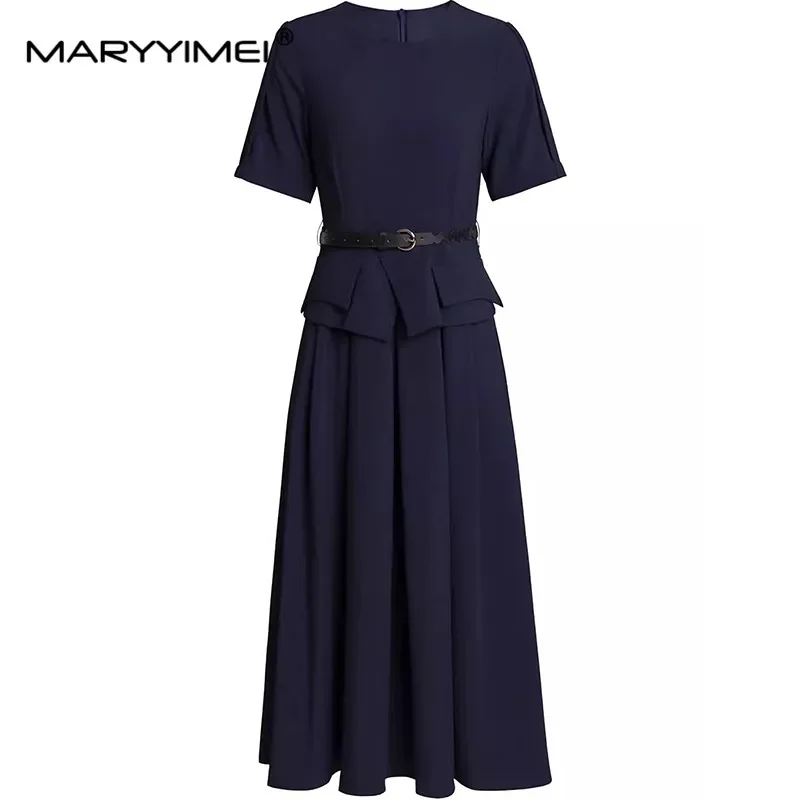 MARYYIMEI Fashion Women's Dress Summer Short Sleeve Lace-Up Flounced Edge Commuter Office Work Solid Color Dresses
MARYYIMEI Fashion Women's Dress Summer Short Sleeve Lace-Up Flounced Edge Commuter Office Work Solid Color Dresses