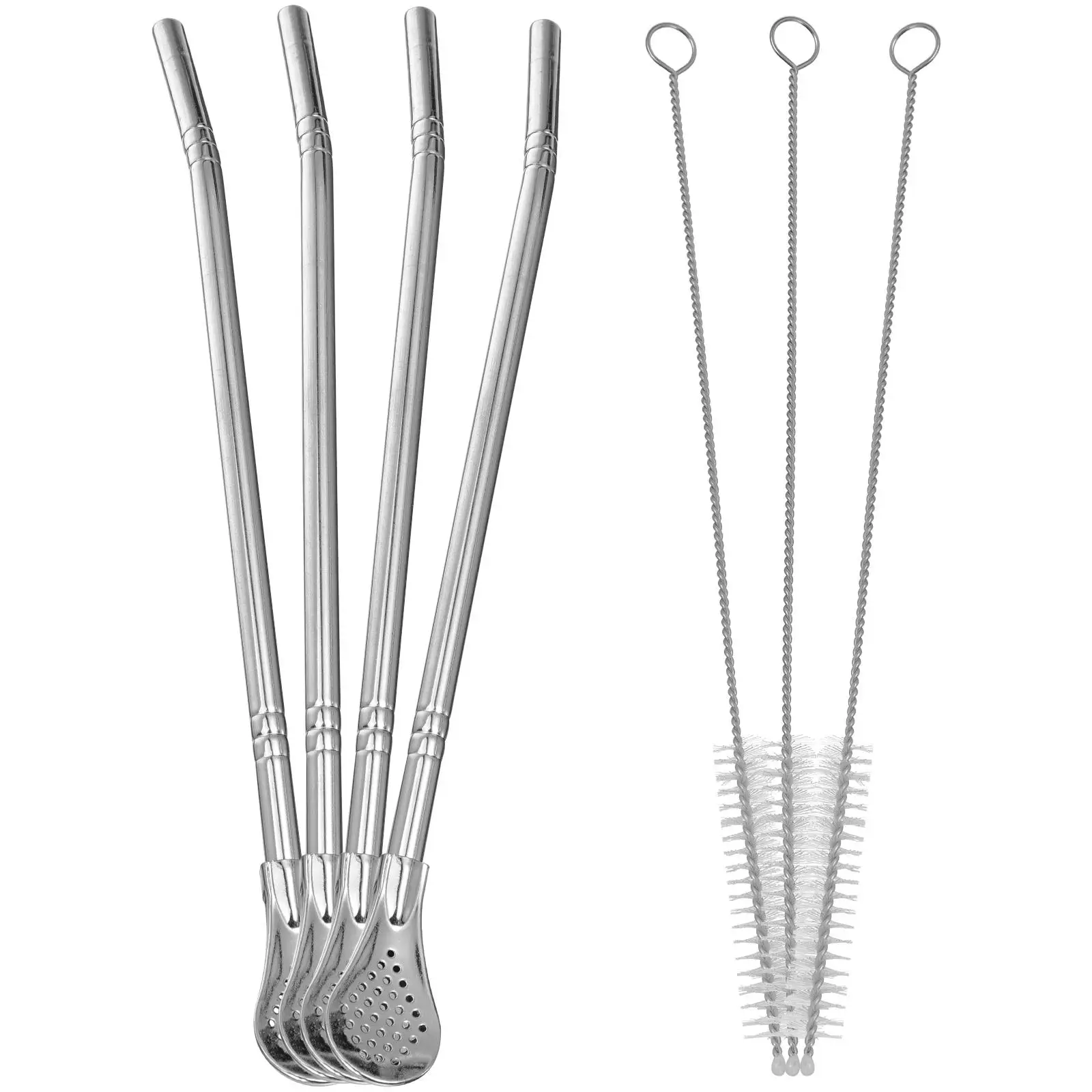 Stainless Steel Straw Spoon Detachable Design for Coffee Tea Stirring Kitchen Supplies Silver Straws Lightweight Long Lasting
Stainless Steel Straw Spoon Detachable Design for Coffee Tea Stirring Kitchen Supplies Silver Straws Lightweight Long Lasting