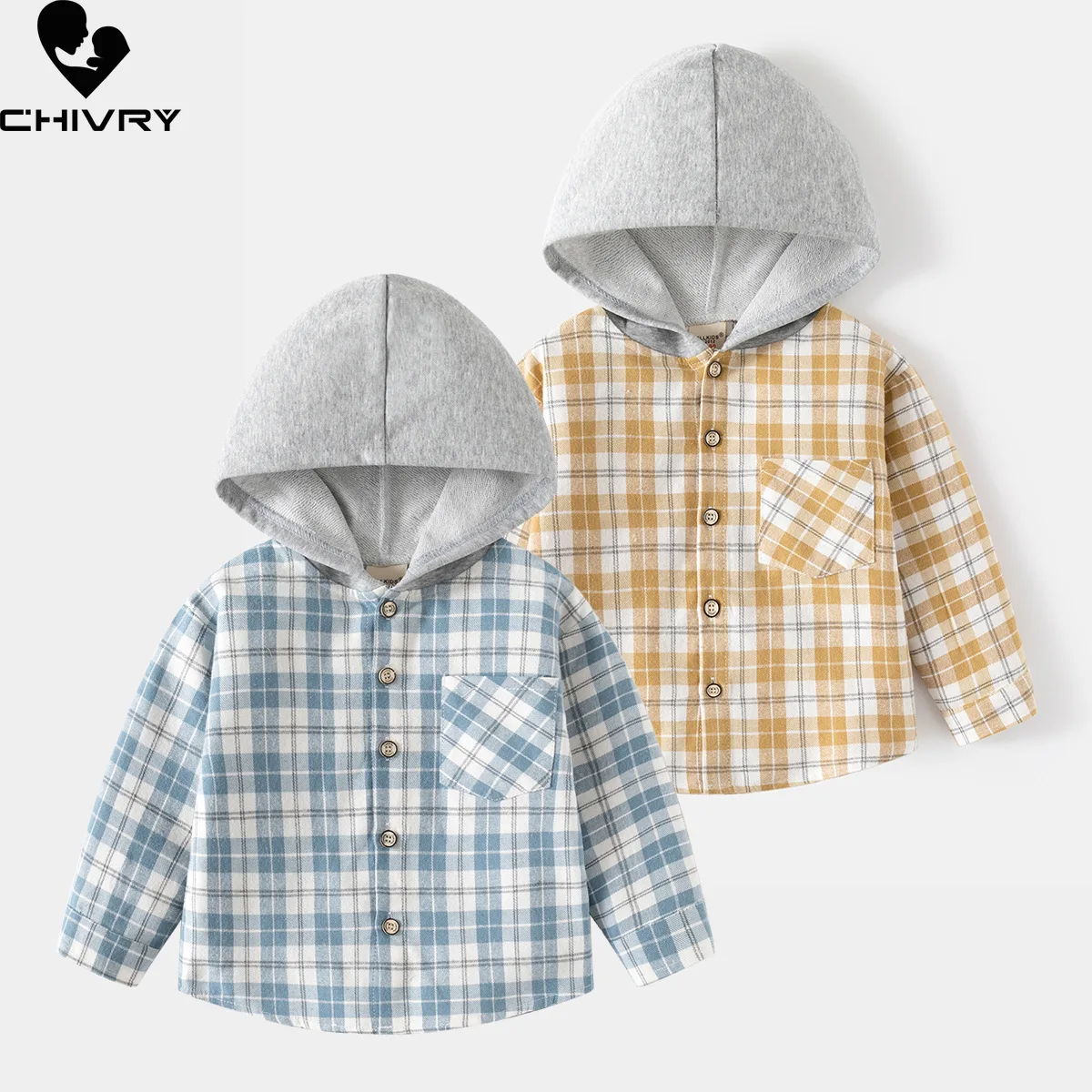 New 2024 Boys Spring Autumn Classic Plaid Shirts Coat Kids Fashion Long Sleeve Hooded Shirt Children Casual Tops Clothing
New 2024 Boys Spring Autumn Classic Plaid Shirts Coat Kids Fashion Long Sleeve Hooded Shirt Children Casual Tops Clothing