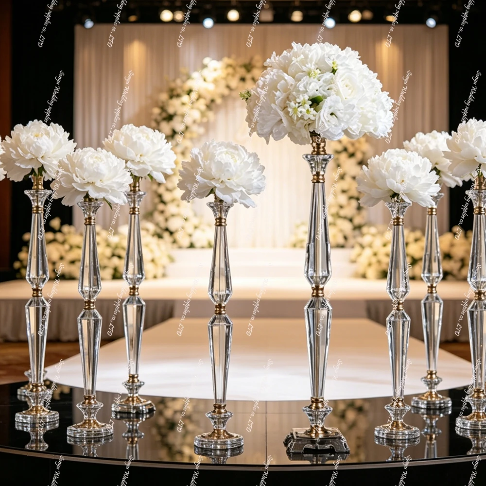 6/10pcs 50-100cm )Good Quality Hotel Home Table Decoration Flower Stand Gold Crystal Acrylic Wedding Centerpiece
6/10pcs 50-100cm )Good Quality Hotel Home Table Decoration Flower Stand Gold Crystal Acrylic Wedding Centerpiece
