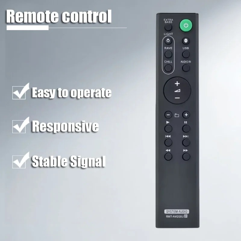 New Replaced Sony RMT-AH200U Sound Bar Remote Control for Sony HT-CT390 SA-CT390 SA-WRT3 SA-WCT390 HT-RT3 HT-RT40 HT-RT3 HT-RT4
New Replaced Sony RMT-AH200U Sound Bar Remote Control for Sony HT-CT390 SA-CT390 SA-WRT3 SA-WCT390 HT-RT3 HT-RT40 HT-RT3 HT-RT4