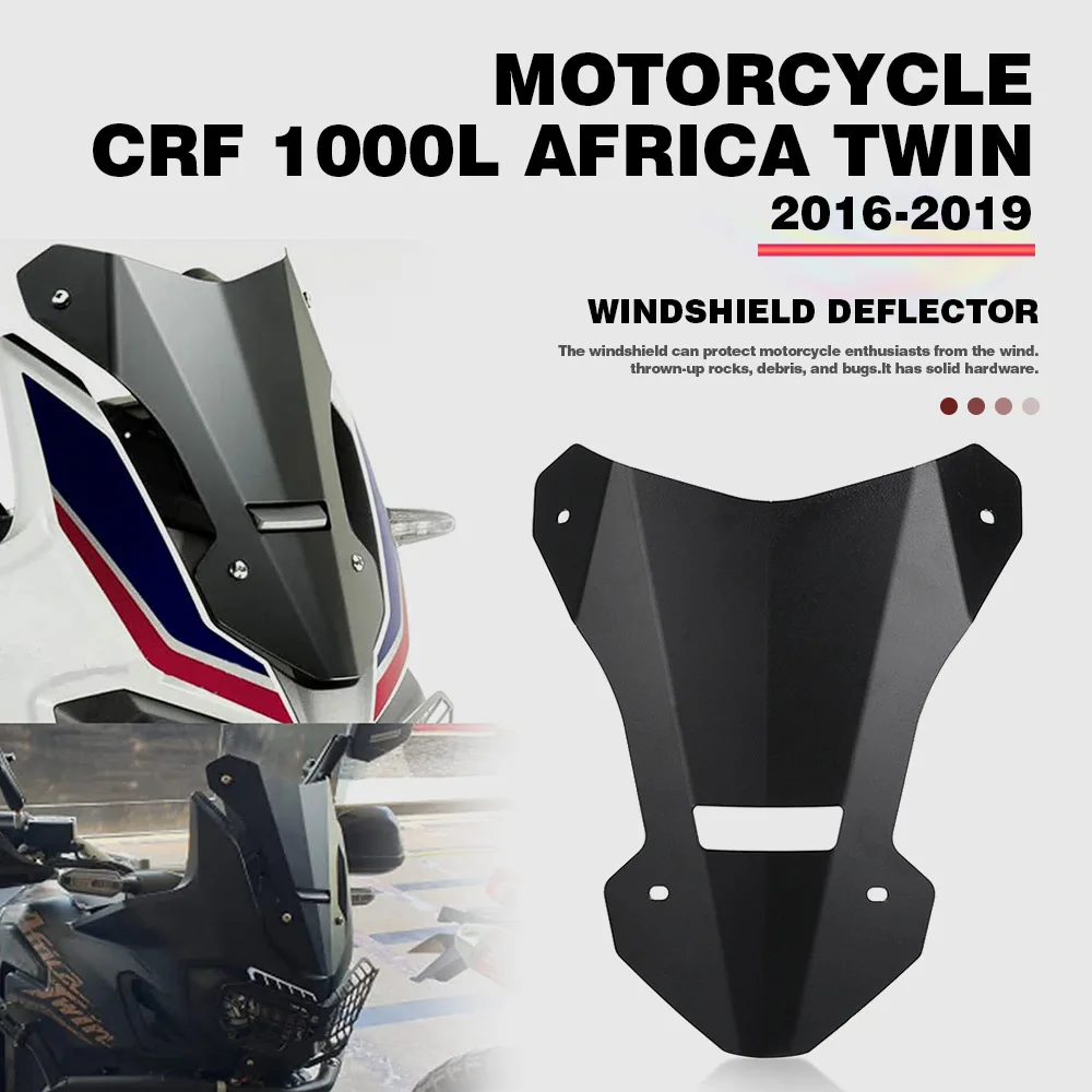 FOR HONDA CRF 1000L Africa Twin 2016 2017 2019 2019 Motorcycle Windscreen Windshield Wind Deflector Guard Protector Accessories
FOR HONDA CRF 1000L Africa Twin 2016 2017 2019 2019 Motorcycle Windscreen Windshield Wind Deflector Guard Protector Accessories