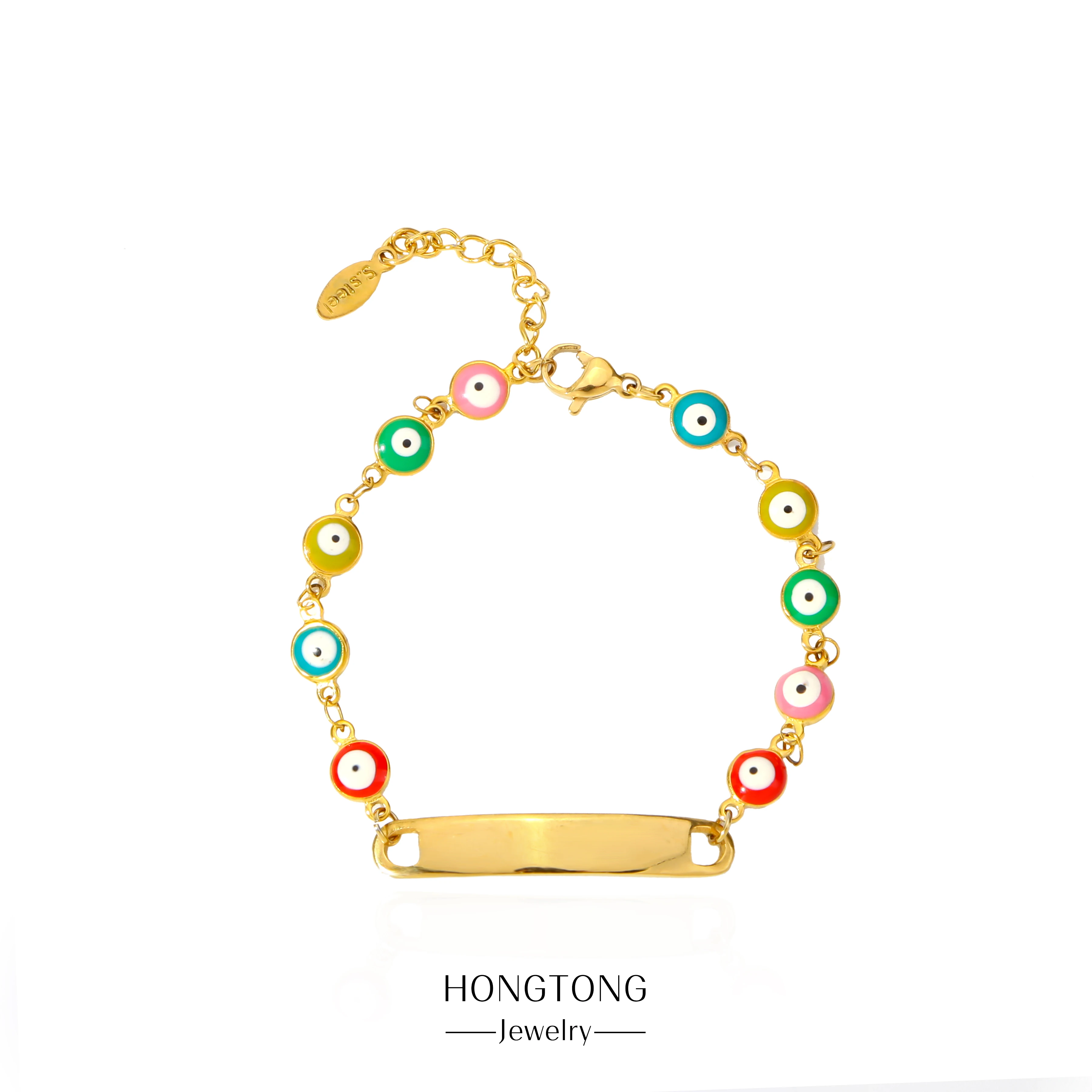 HONGTONG Bohemian Bracelets For Women Gold Color Chain Anime Stainless Steel Jewelry Multicolour Demon Eyes Fashion
HONGTONG Bohemian Bracelets For Women Gold Color Chain Anime Stainless Steel Jewelry Multicolour Demon Eyes Fashion