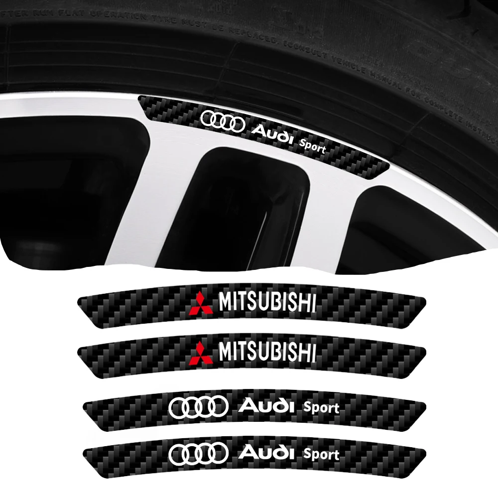 4Pcs Car Carbon Fiber Wheel Rim Sticker Decal For Audi A1 A2 A3 A4 A5 A6 A7 A8 Q5 Q7 C8 B8 C6 Quyttro Sline Mitsubishi Ralliart
4Pcs Car Carbon Fiber Wheel Rim Sticker Decal For Audi A1 A2 A3 A4 A5 A6 A7 A8 Q5 Q7 C8 B8 C6 Quyttro Sline Mitsubishi Ralliart