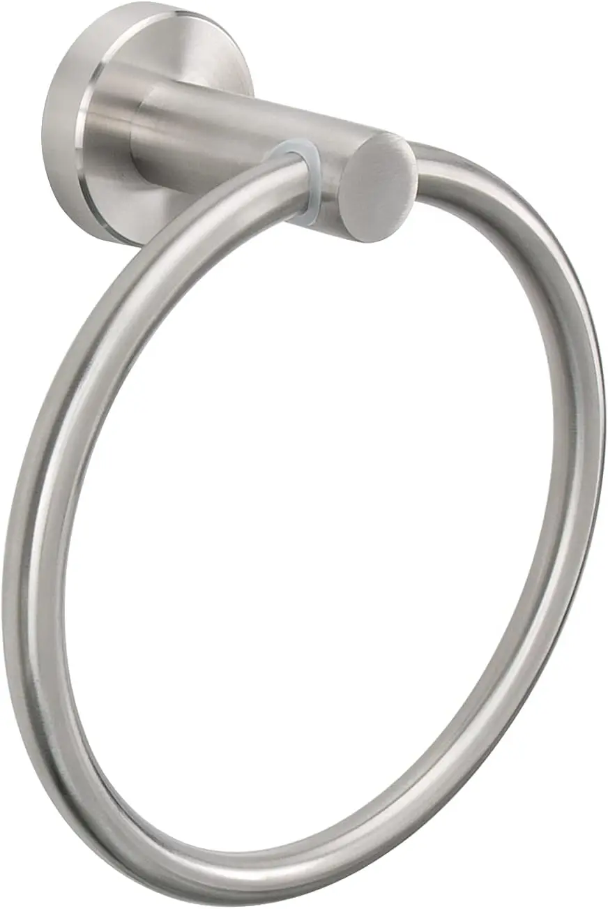 Thicken Stainless Steel Hand Towel Holder, Modern Round Wall Mounted Towel Ring for Bathroom, Brushed Nickel
Thicken Stainless Steel Hand Towel Holder, Modern Round Wall Mounted Towel Ring for Bathroom, Brushed Nickel