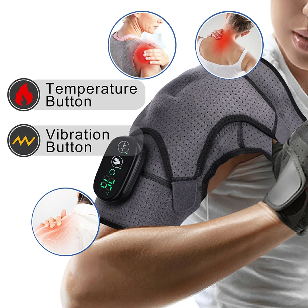 Беспроводная грелка для плеч, массажер для плеч для облегчения боли, глубокая ткань, плечевая повязка с подогревом и 3 режимами нагрева и вибрации
Беспроводная грелка для плеч, массажер для плеч для облегчения боли, глубокая ткань, плечевая повязка с подогревом и 3 режимами нагрева и вибрации